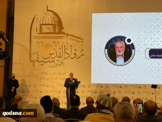 دومین روز اجلاس پیشگامان قدس با سخنرانی اسماعیل هنیه  (عکس)