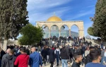 حضور نزدیک به 50 هزار فلسطینی در نماز جمعه مسجد الاقصی + عکس 2