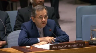 مندوب ايران لدى الامم المتحدة يدعو الى ارغام الكيان الصهيوني للانضمام الى معاهدة حظر الاسلحة الكيميائية
