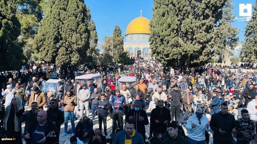 مشارکت 60 هزار نفر در نماز جمعه این هفته مسجد الاقصی+ عکس 2