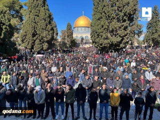 مشارکت 50 هزار نفر در نماز جمعه مسجد الاقصی با وجود ممانعت صهیونیست‌ها