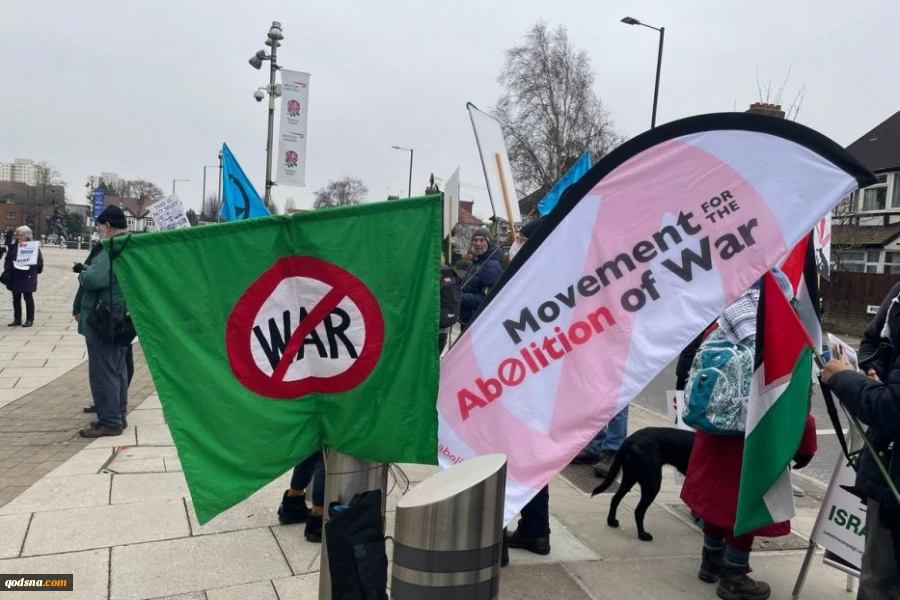 London protests arms fair equipping Israel