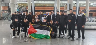 تیم فوتبال معلولین قطع عضو فلسطین وارد تهران شد 4