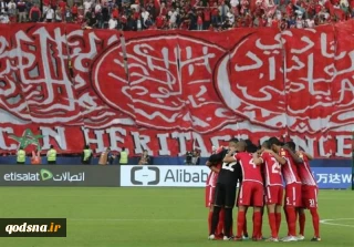 هواداران تیم فوتبال مراکشی از فلسطین حمایت کردند