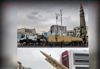 عرض صواريخ باليستية خلال مسيرة يوم القدس في طهران 3
