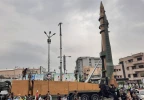 عرض صواريخ باليستية خلال مسيرة يوم القدس في طهران 4