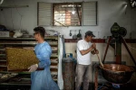 Palestinians prepare traditional sweets for Eid Al Fitr 2