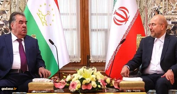 قاليباف يؤكد ورحمان على تطوير العلاقات بين طهران ودوشنبة 2