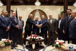 Algerian President meets Haniyeh, Abbas 
 3