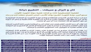 28 مؤسسة كويتية توجه رسالة لأمير البلاد تؤكد رفضها للتطبيع 3