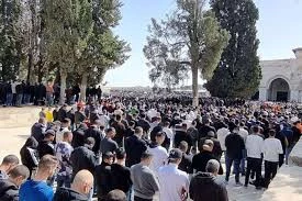 مشارکت ۴۵ هزار فلسطینی در نماز جمعه این هفته مسجد الاقصی