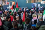 تجمع حامیان فلسطین در میدان تایمز نیویورک 4