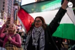 تجمع حامیان فلسطین در میدان تایمز نیویورک 5