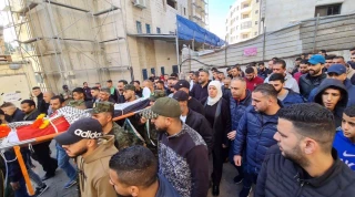 Hundreds of Palestinians mourn teenager martyred by Zionist troops in Ramallah