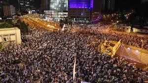 For 16th consecutive week:

Hundreds of thousands of demonstrators protest Netanyahu's 'judicial reforms'