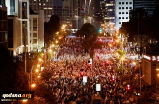 Tens of thousands protest on eve of Israel's Independence Day