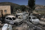 المستوطنون يحرقون ويدمرون أكثر من 140 مركبة للمواطنين جنوب مدينة نابلس ليلة أمس 2