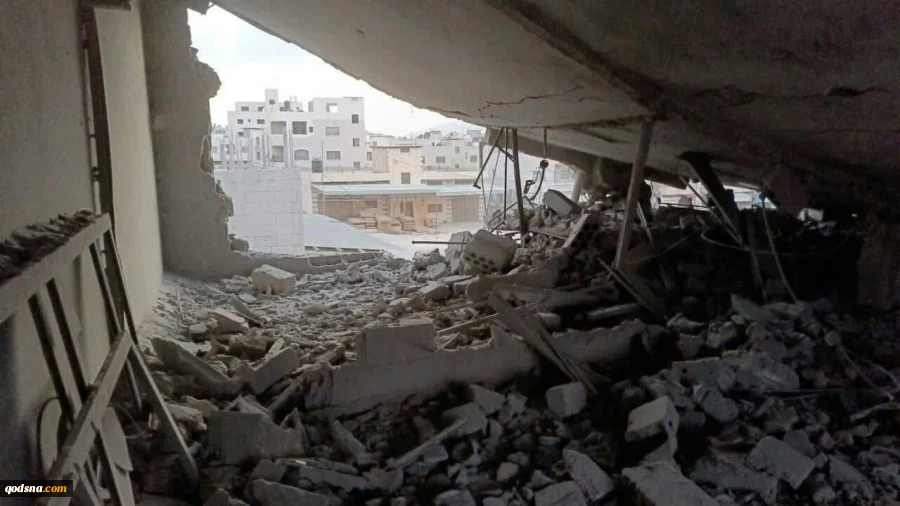 Zionist troops blow up Palestinian martyr's family house 2