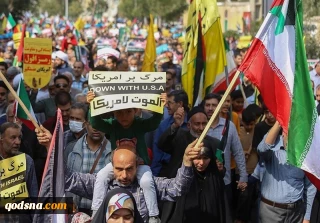 الشعب الايراني يهبّ اليوم لنصرة فلسطين في مسيرات تعم البلاد