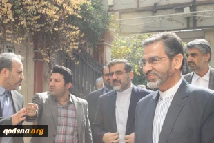 گزارش تصویری از مراسم یادواره شهدای خبرنگار فلسطینی در جنگ غزه (منادیان الاقصی)  2