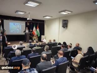 گزارش تصویری از مراسم یادواره شهدای خبرنگار فلسطینی در جنگ غزه (منادیان الاقصی)  2