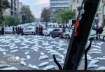 نشر جثامين رمزية لشهداء غزة الاطفال في ميدان فلسطين وسط طهران 3