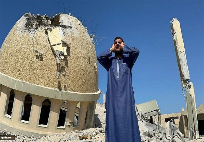 شهيدا في قصف العدو مسجدا جنوب مدينة غزة  2