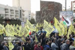 تجمع حاشد في طهران دعما لغزة وتنديداً بجرائم الاحتلال الصهيوني 9