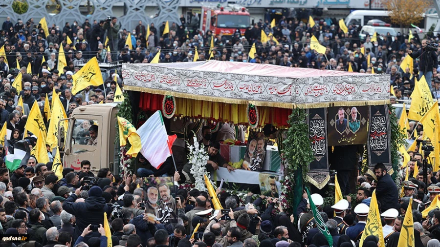 Iranians bid farewell to IRGC commander assassinated by Zionist regime