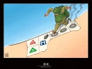 مجموعه نمایشگاه کاریکاتوریست های بین المللی با موضوع بیمارستان منطقه جنگی نیست کاری مشترک از جمعیت دفاع. حوزه هنری خراسان شمالی. مترو تهران 5