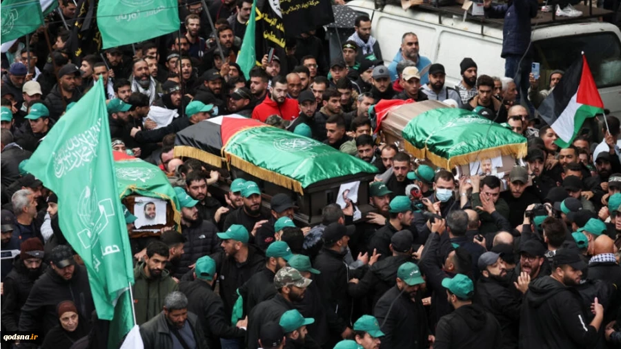 Thousands attend funeral for Hamas deputy leader in Beirut