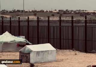 چادرهای آوارگان فلسطینی به نزدیکی مرز مصر رسید