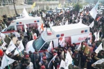 مراسم تشییع پیکر شهدای  بمباران آمریکایی ها در القائم با حضور رئیس بسیج مردمی عراق فالح الفیاض و فرماندهان بسیج و عملای اهل سنت و شیعی
 4