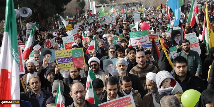 بدء مسيرات ذكرى الـ45 لانتصار الثورة الاسلامية في أرجاء ايران 2