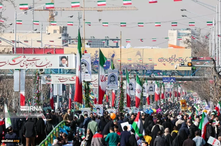 بدء مسيرات ذكرى الـ45 لانتصار الثورة الاسلامية في أرجاء ايران 2