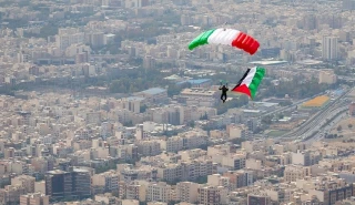 خلال احتفالات الذكري الـ 45 لانتصار الثورة الإسلامية في إيران

شاهد.. العلم الفلسطيني يرفرف في سماء العاصمة طهران
