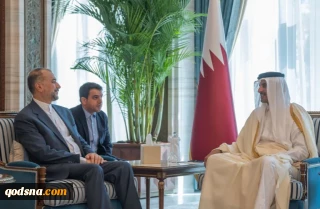 وزير الخارجية الايراني يبحث مع امير قطر الأوضاع في غزة والأراضي الفلسطينية المحتلة