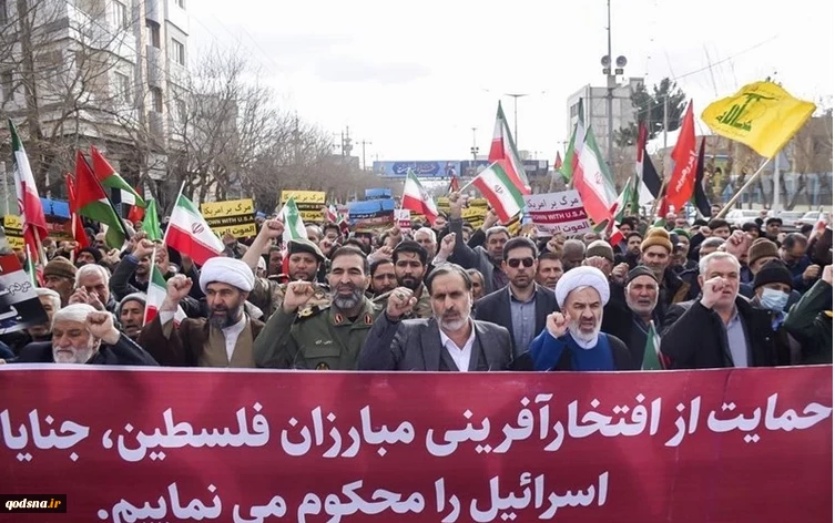 جمعات الغضب مستمرة.. تظاهرات داعمة للتندید بجرائم الکیان الصهیونی فی 5 محافظات إیرانیة 2