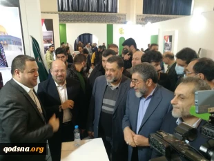 بازدید رهبران مقاومت از «غرفه غزه» در نمایشگاه رسانه های ایران