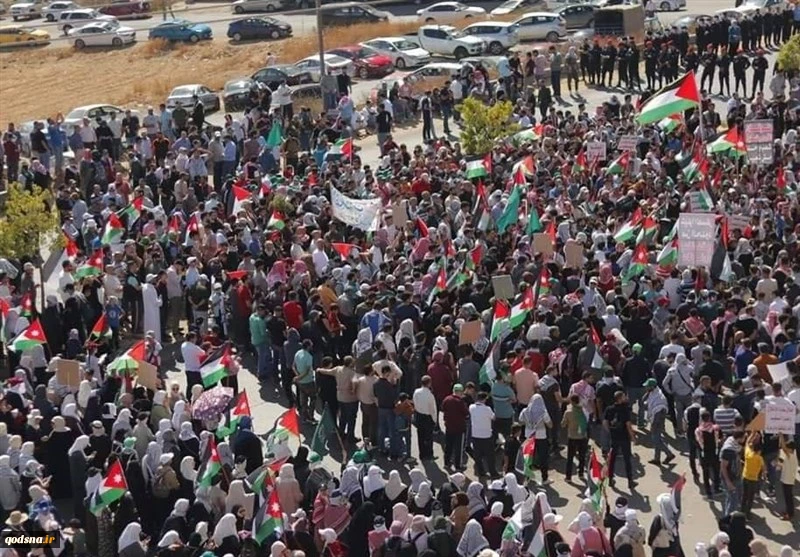 تظاهرات حاشدة في الأردن للمطالبة بإنهاء الحرب على غزة  2