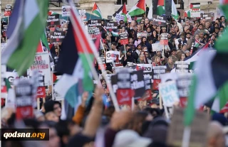 مظاهرات مؤيدة لفلسطين تتواصل في مدن بريطانية متفرقة