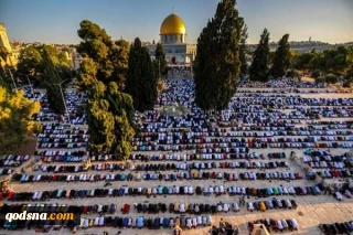 اقامه نماز عید سعید قربان با حضور ۴۰ هزار فلسطینی در مسجد الاقصی