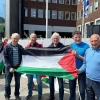 تجمع همبستگی با فلسطین مقابل سفارت رژیم صهیونیستی در دوبلین پایتخت ایرلند 4