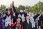 با حضور خانواده شهدای طوفان الاقصی، بزرگترین پرچم جهان به وسعت 1000 متر مربع بر بلندترین میله پرچم خاورمیانه به طول 150 متر در پایتخت ایران، تهران به اهتزاز در آمد
 3
