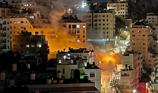 انفجار در مقر جنبش فتح در کرانه باختری