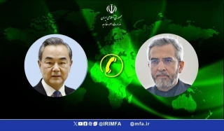 گفت‌وگوی علی باقری با وزیر خارجه چین: 

 بر حق قانونی ایران در واکنش به رژیم صهیونیستی تاکید کردم