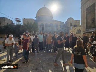 هجوم صدها صهیونیست به مسجدالاقصی