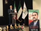 تصاویر اختصاصی از مراسم رونمایی  از تندیس دیپلمات فقید انقلابی ، شهید حسین امیرعبداهیان در محل جمعین دفاع از ملت فلسطین 4