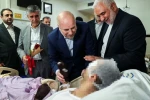 رئيس البرلمان الإيراني يزور جرحى جرائم الكيان الصهيوني الأخيرة 5