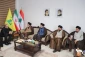 به منظور ابلاغ پیام رهبر انقلاب؛ حضور فرزندان حضرت آیت‌الله خامنه‌ای در دفتر حزب‌الله لبنان در تهران